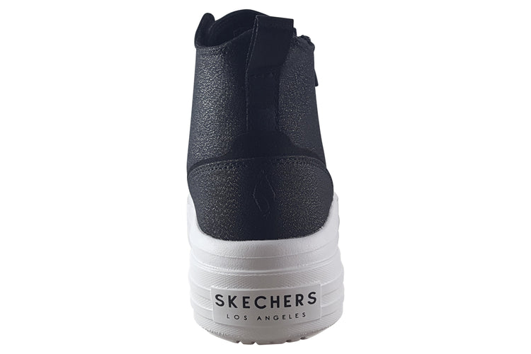 Skechers Hyper-Lift 310253L Black Girls Canvas
