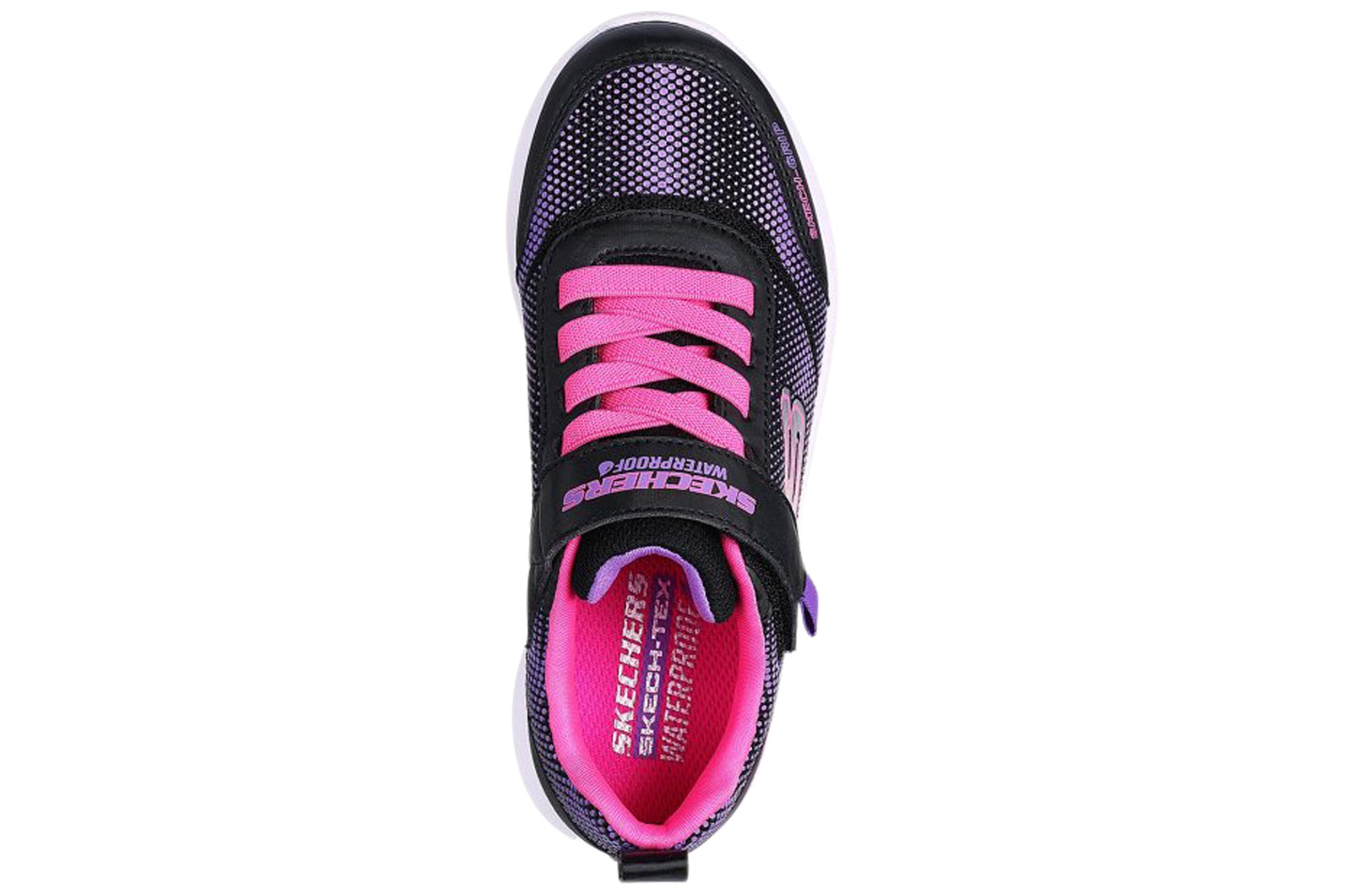 skechers-journey-time-303387L-girls-trainers-black-hot-pink-top