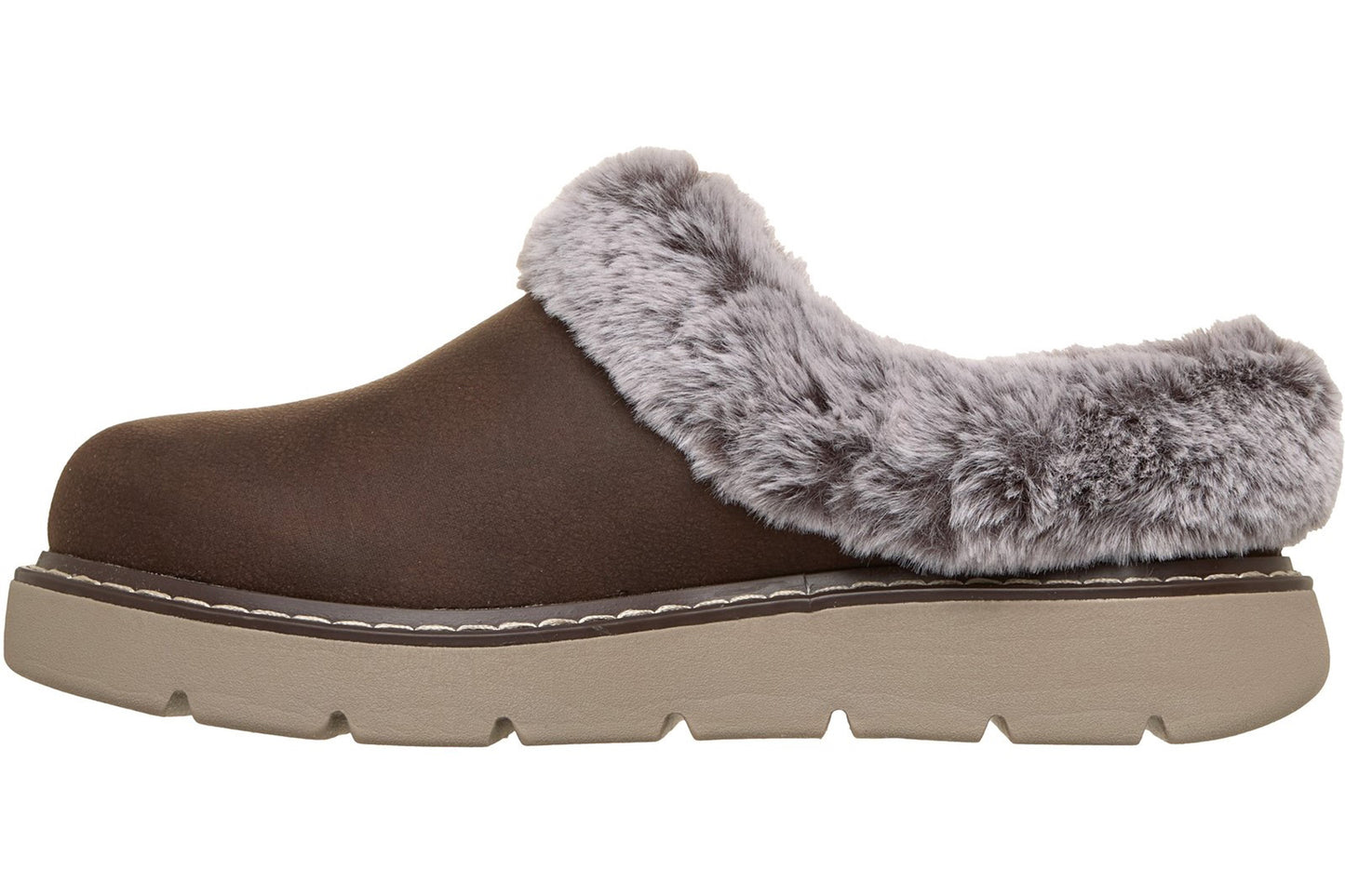 Skechers Keepsakes Lite Cozy Blend Chocolate Womens Slippers