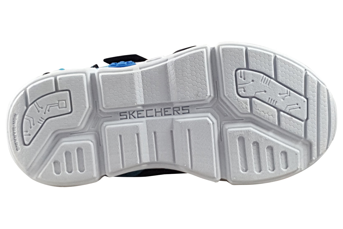 skechers-lil-gametronix-black-multi-trainers-sole