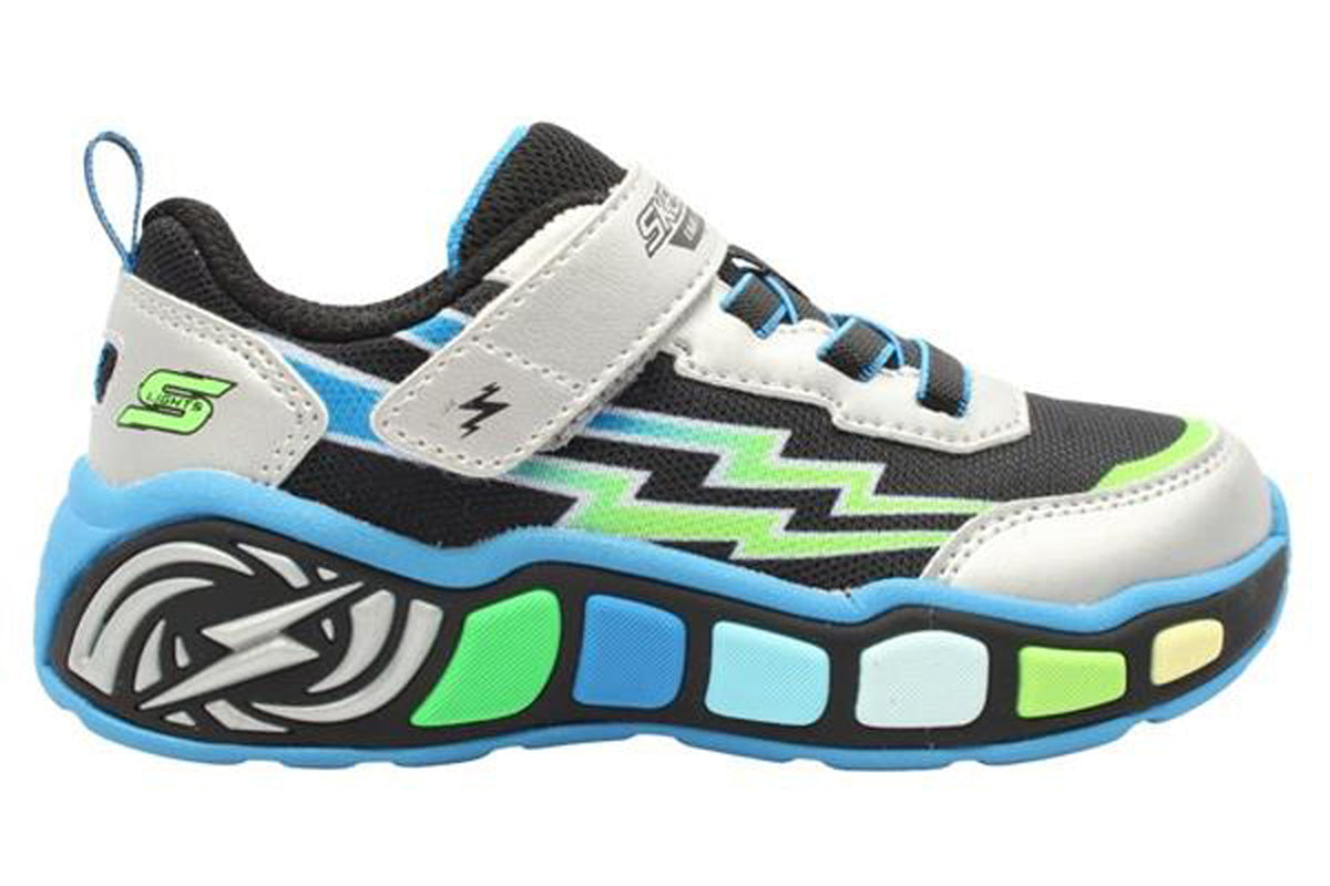Skechers Lil Storm Scene 407632NC Silver/Black Boys Sports
