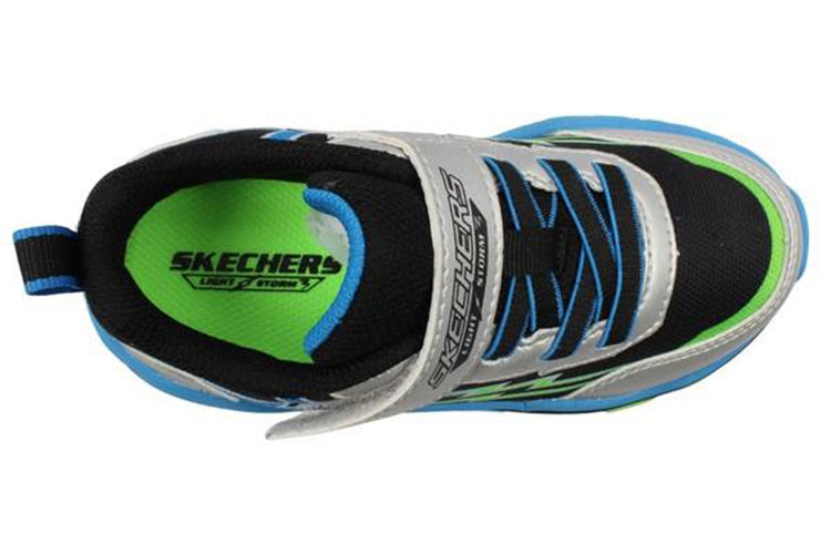 Skechers Lil Storm Scene 407632NC Silver/Black Boys Sports