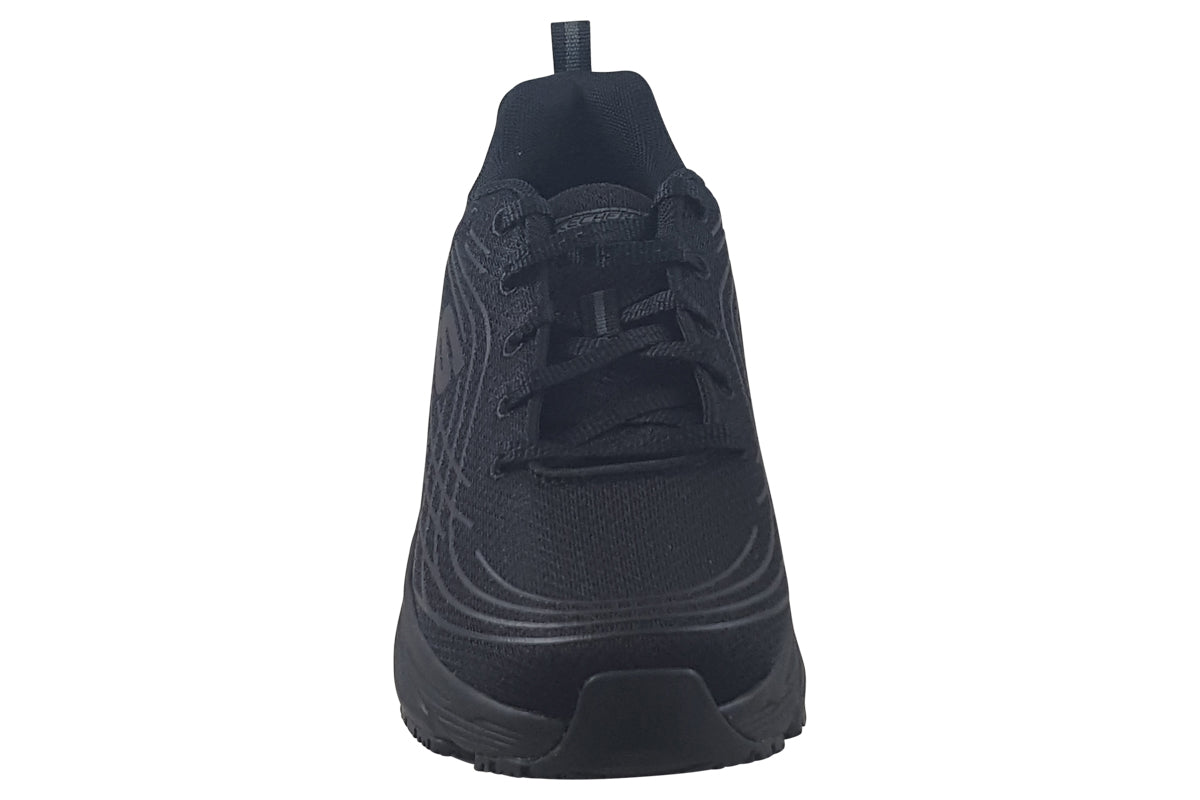 skechers max cushioning black trainers top