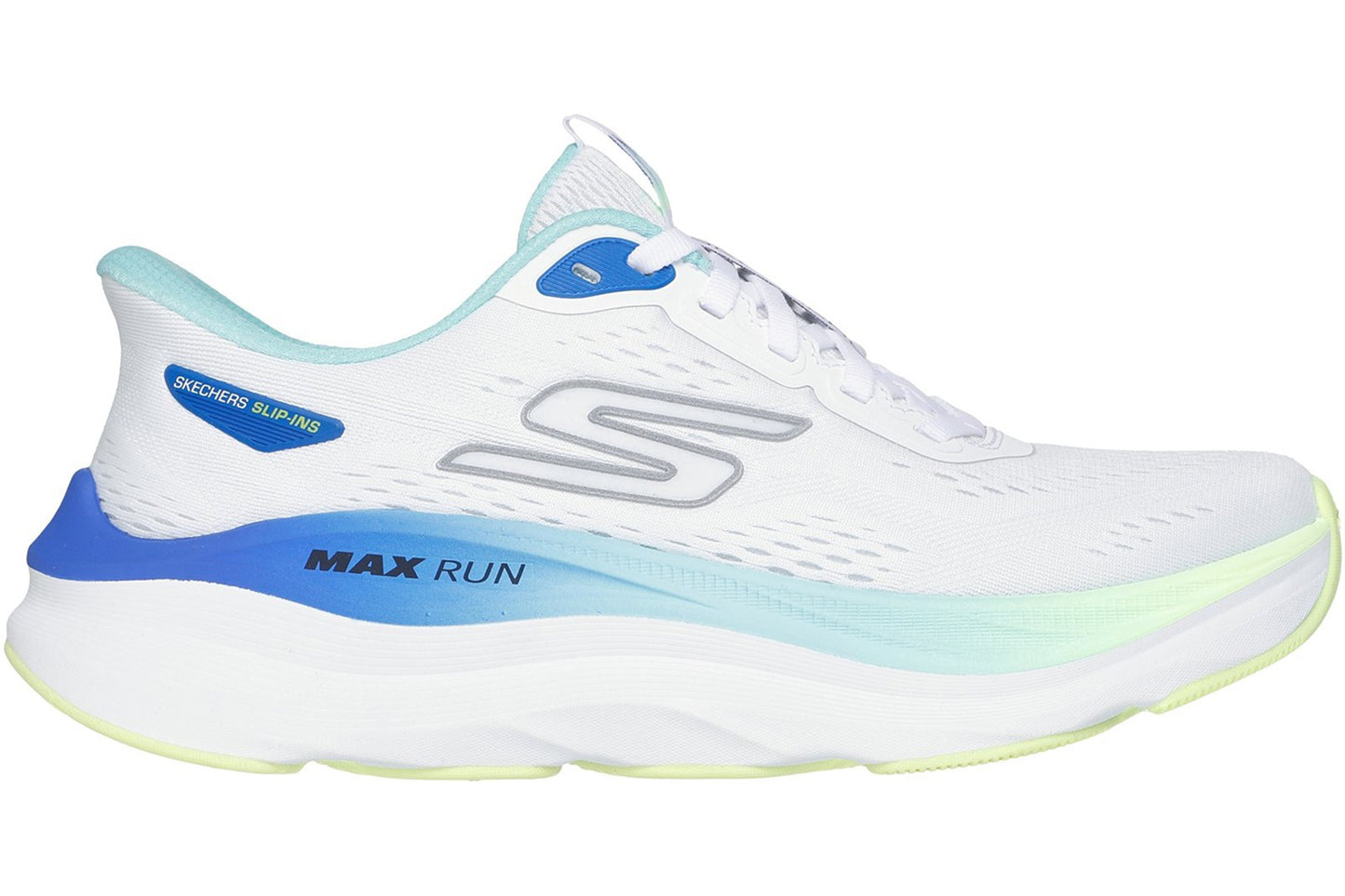 Skechers Slip-Ins Max Run White/Multi Womens Trainers