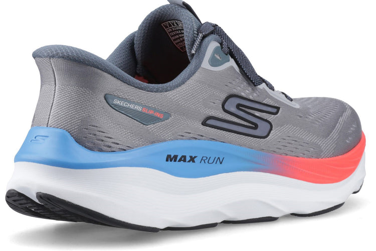 Skechers Slip-Ins Max Run Grey/Multi Mens Trainers