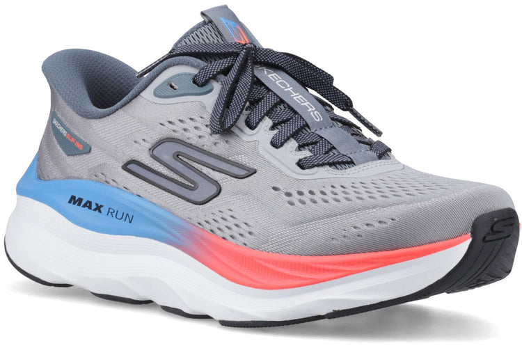 Skechers Slip-Ins Max Run Grey/Multi Mens Trainers