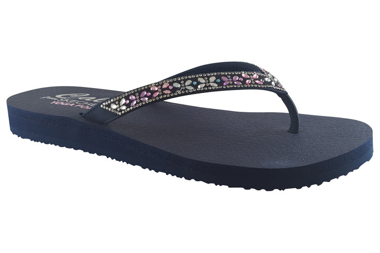 Skechers Meditation Butterfly 119660 Navy Multi Womens Sandals