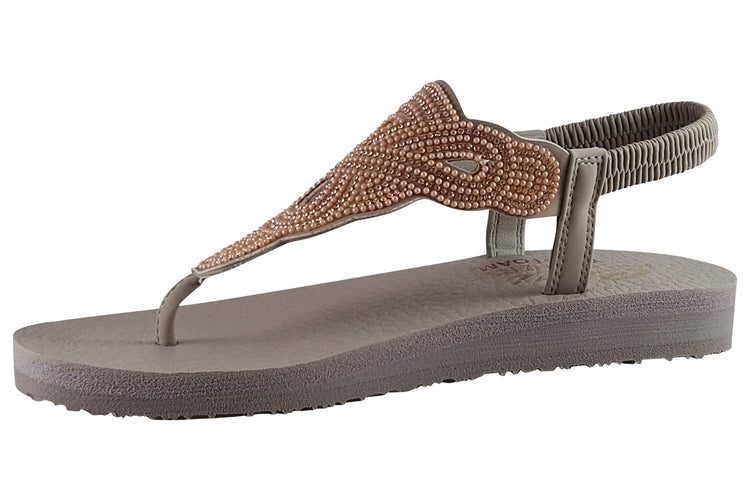 Skechers Meditation Pearl Perfection 119655 Taupe Womens Sandals