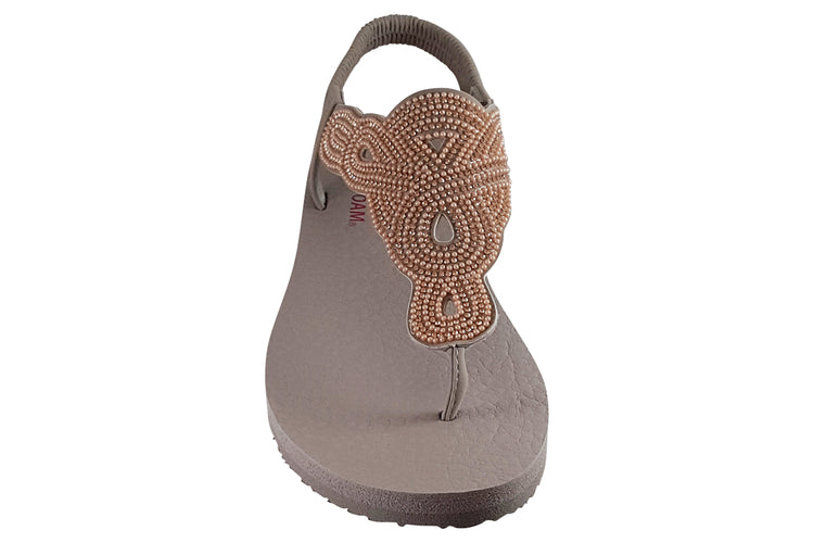 Skechers Meditation Pearl Perfection 119655 Taupe Womens Sandals