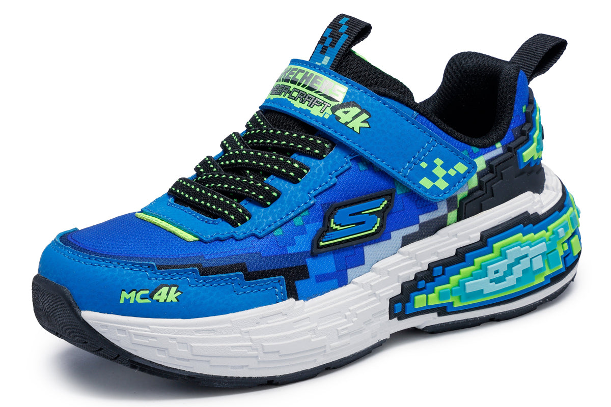 Skechers Mega Craft 4K 402160L Blue/Lime Boys Sports