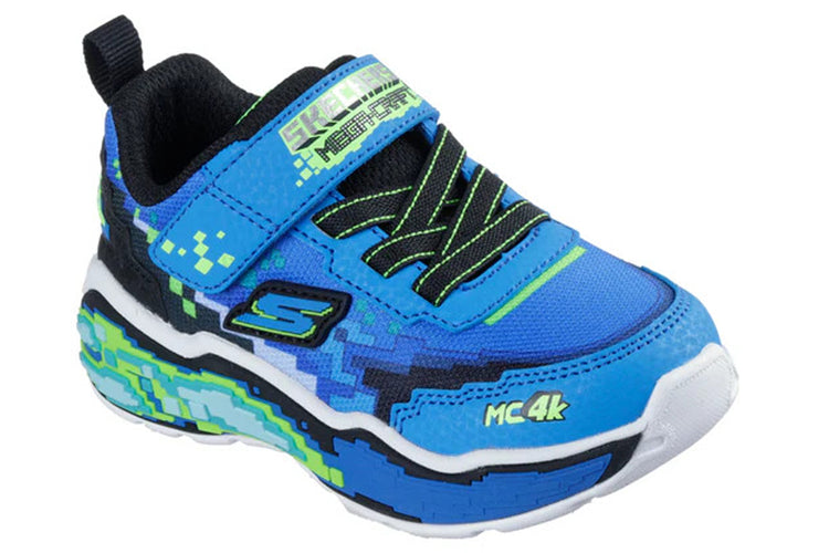 Skechers Mega Scene 402162N Black/Blue/Lime Boys Sports