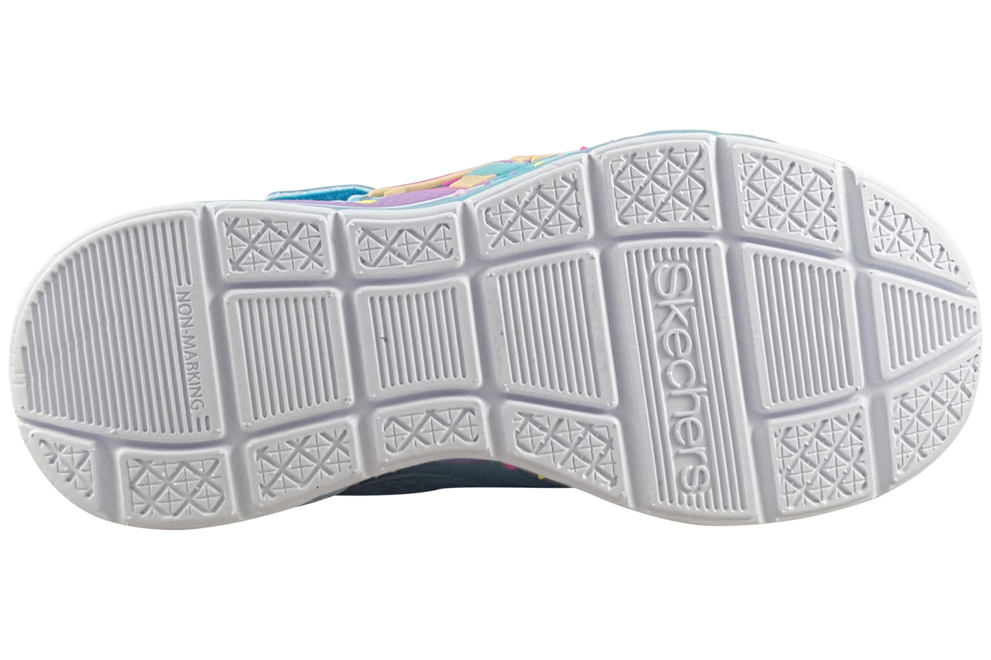 skechers mermaid dreams blue multi trainers sole