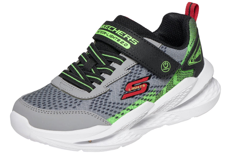 Skechers Meteor-Lights 2.0 401490L Grey/Black Boys Sports