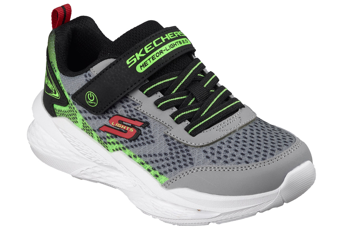 Skechers Meteor-Lights 2.0 401490L Grey/Black Boys Sports