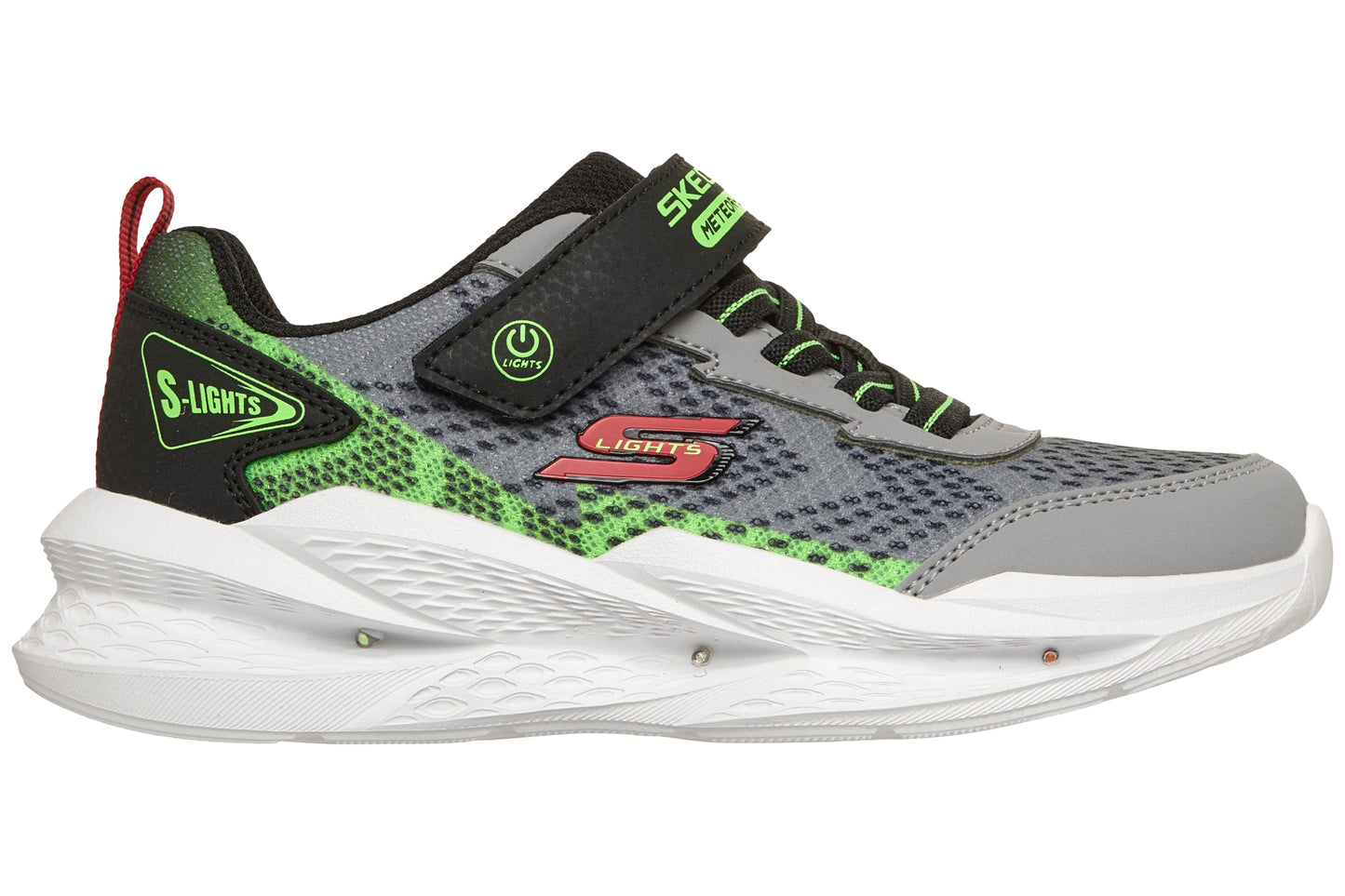 Skechers Meteor-Lights 2.0 401490L Grey/Black Boys Sports