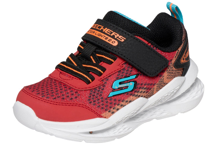Skechers Meteor Lights 2.0 401490N Red/Black Boys Sports