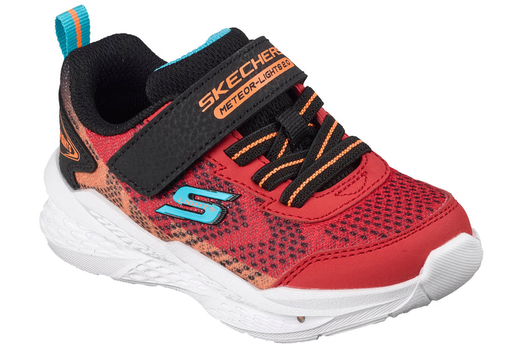 Skechers Meteor Lights 2.0 401490N Red/Black Boys Sports