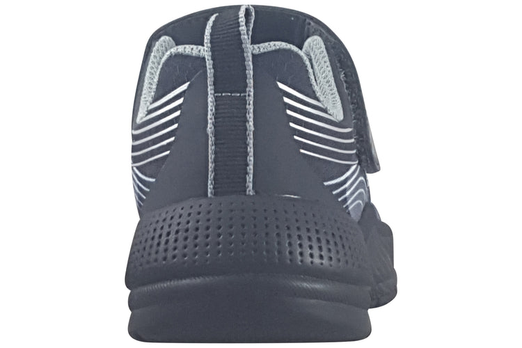 Skechers Microspec Adv 403926L Boys Sports Black/Silver