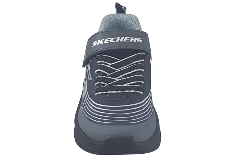 Skechers Microspec Adv 403926L Boys Sports Black/Silver