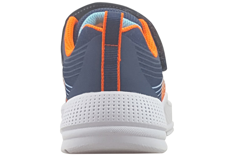 Skechers Microspec Adv 403926L Boys Sports Navy/Orange
