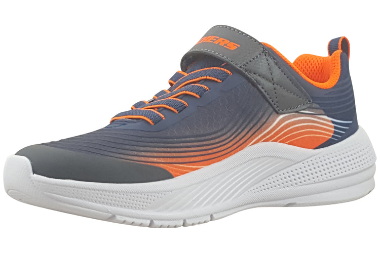 Skechers Microspec Adv 403926L Boys Sports Navy/Orange