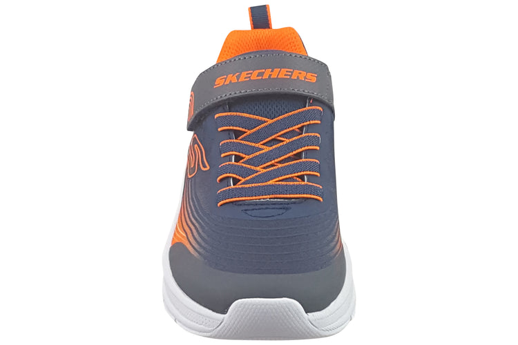 Skechers Microspec Adv 403926L Boys Sports Navy/Orange