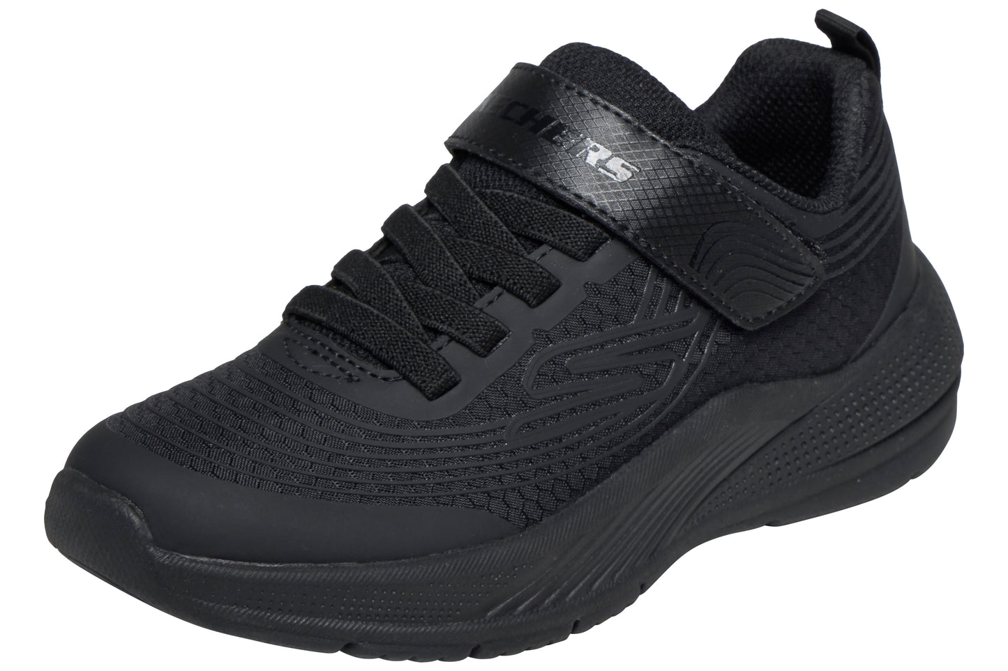 Skechers Microspec Adv BTS 403926L Black Boys Shoes