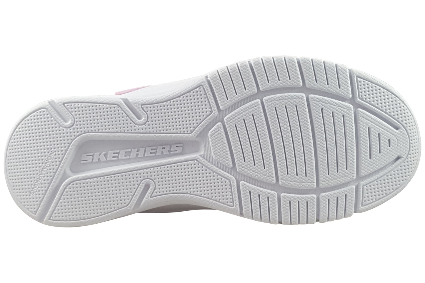 skechers microspec advanced girls trainers light pink sole