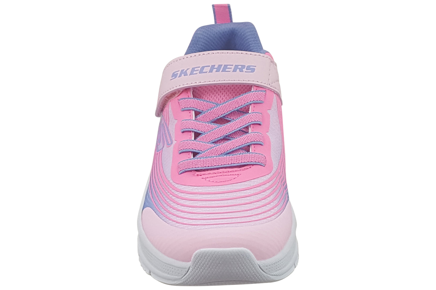 skechers microspec advanced girls trainers light pink top