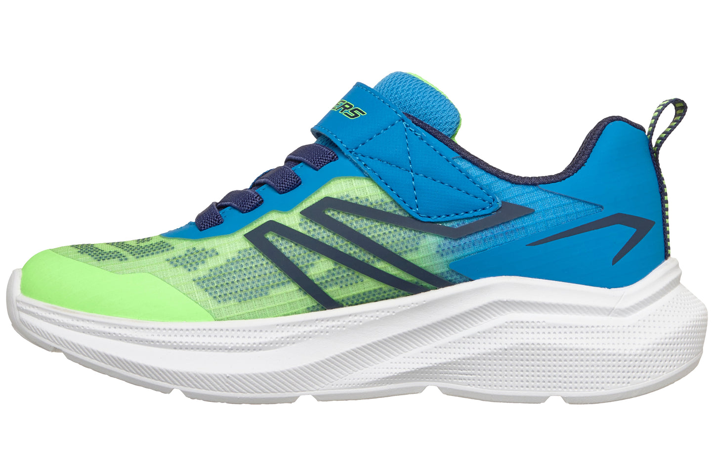 Skechers Microspec Velocity 404125L Lime/Blue Boys Sports