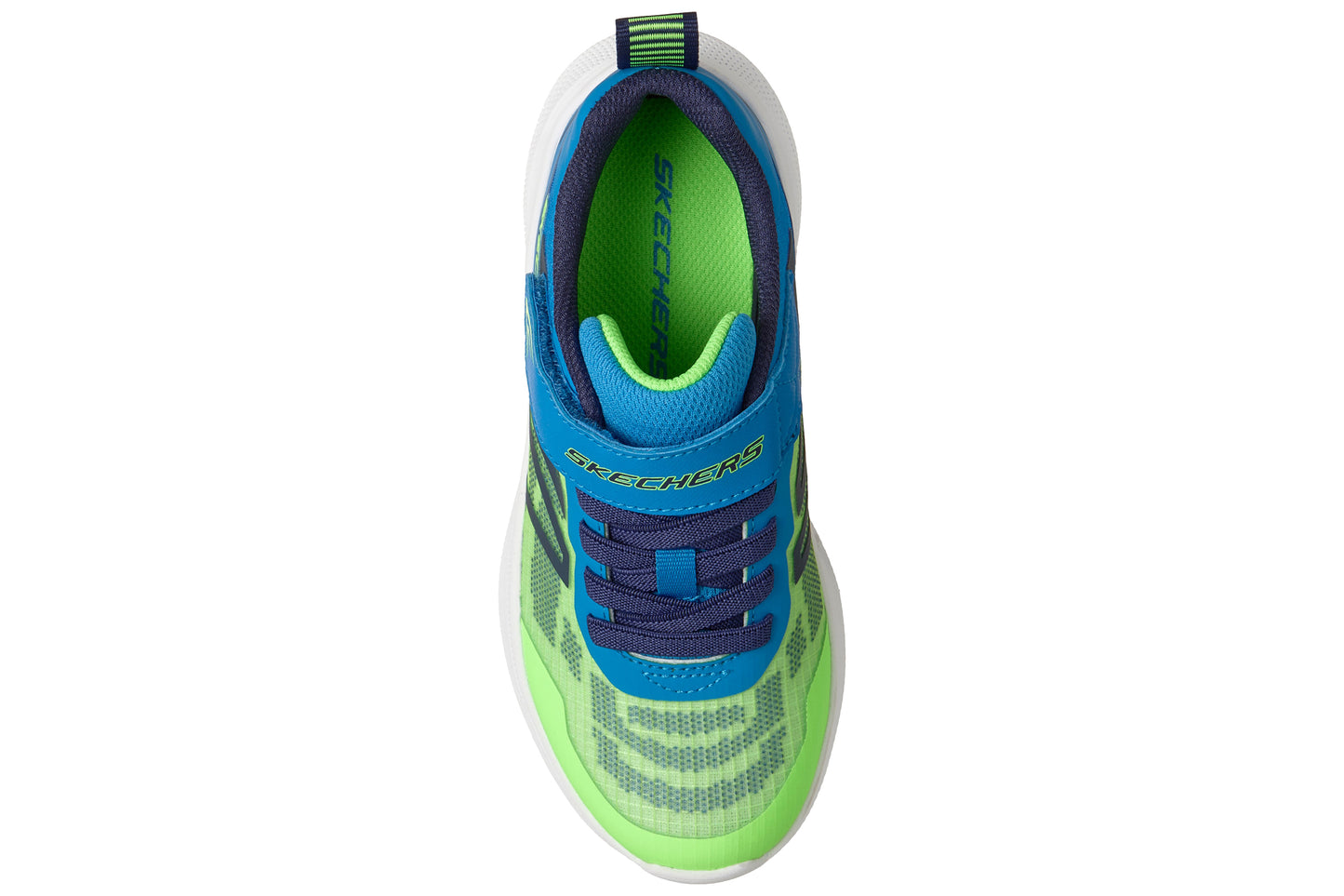 Skechers Microspec Velocity 404125L Lime/Blue Boys Sports