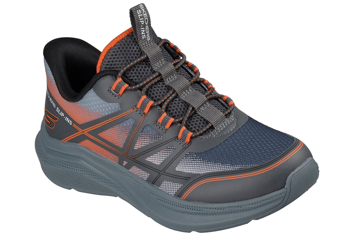 skechers-microspec-velocity-grid-shift-charcoal-orange-black-trim
