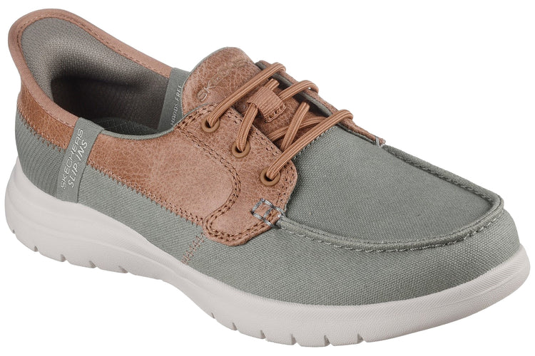 Skechers On-the-GO Flex - Palmilla Olive Womens Shoes