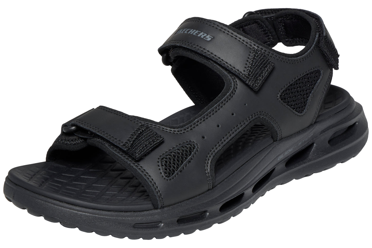 Skechers Orvan Gamble 211371 Black Mens Sandals