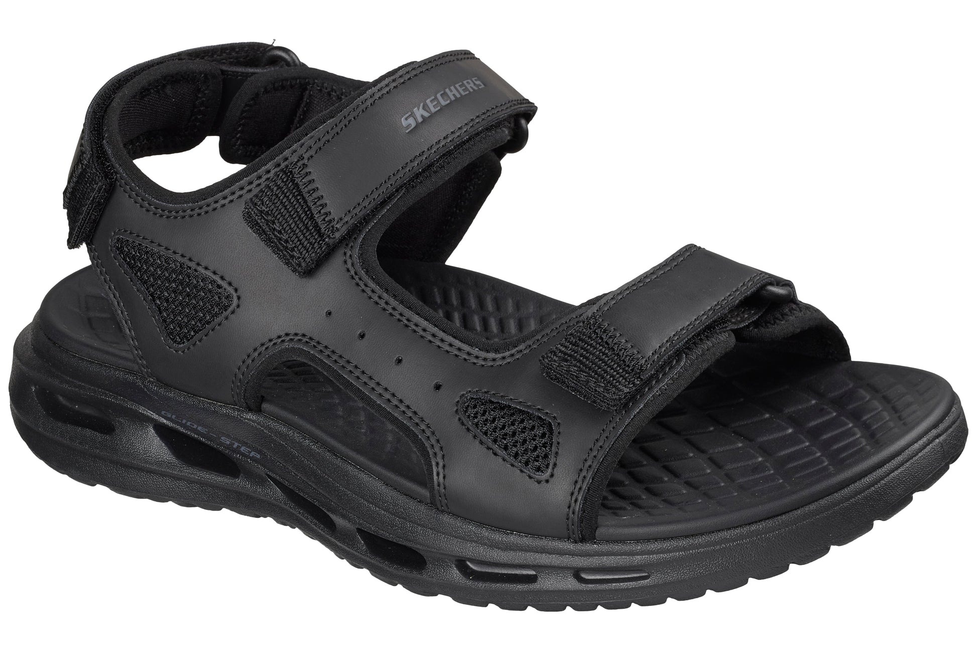 skechers-orvan-gamble-211371-mens-sandals-black-right-angle