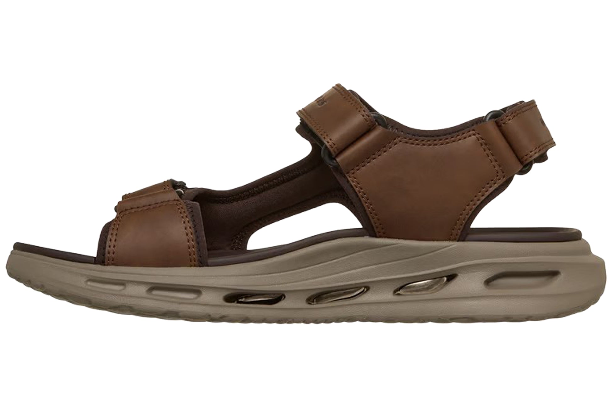 skechers-orvan-gamble-211371-mens-sandals-brown-left