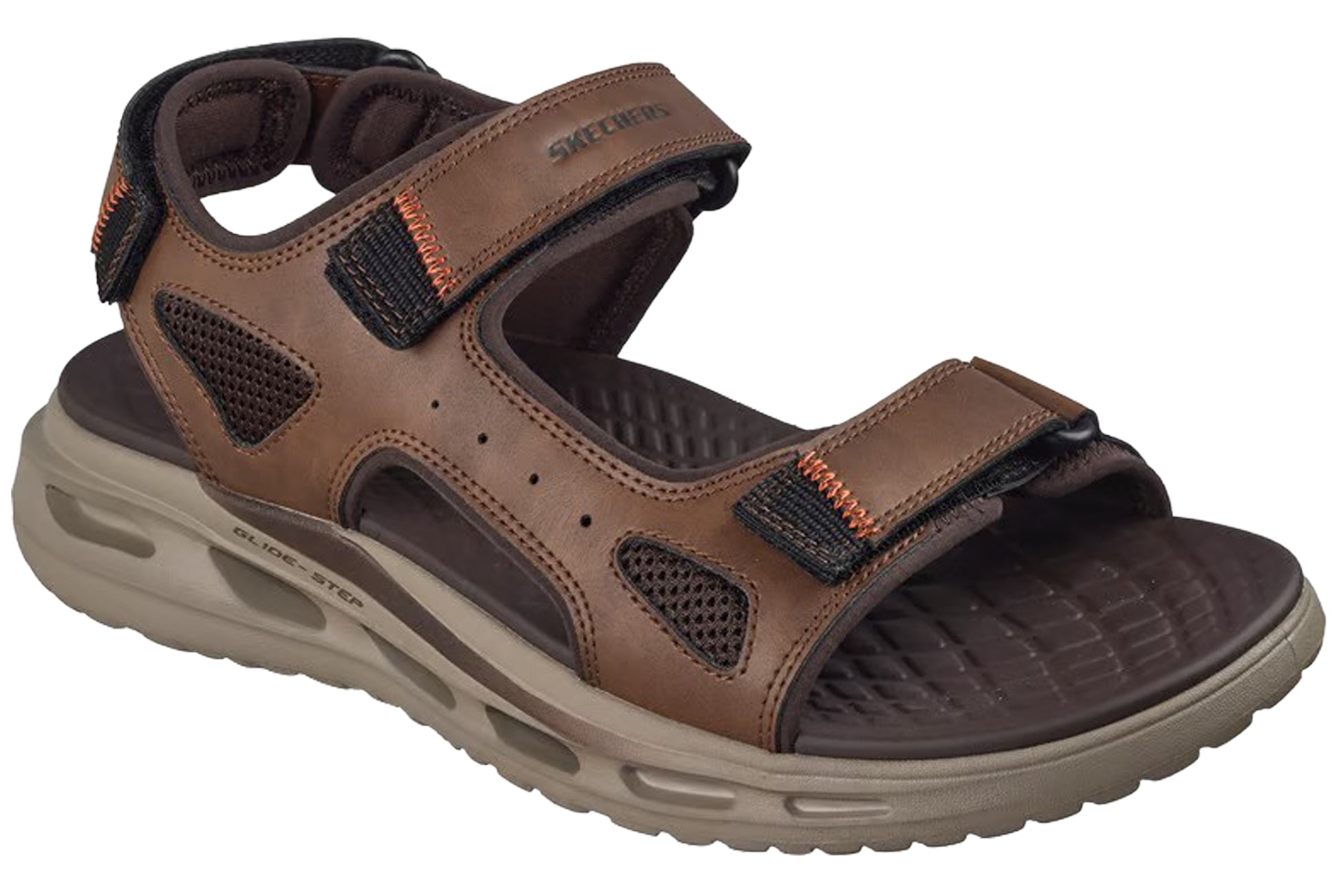 skechers-orvan-gamble-211371-mens-sandals-brown-right-angle