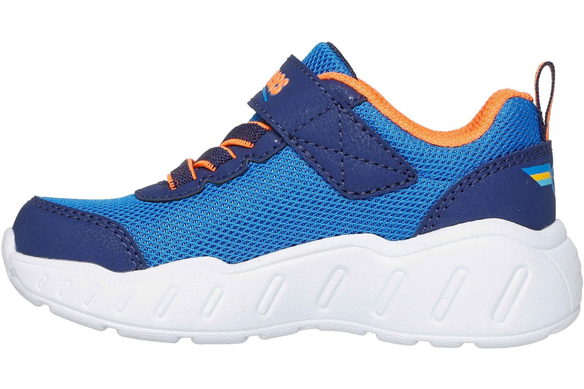 skechers play scene boys trainers blue navy left