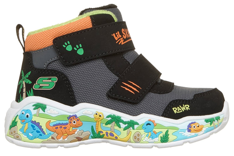 Skechers Play Scene Frosty Pals BLK Synthetic/Charcoal/Orange Boys Sports