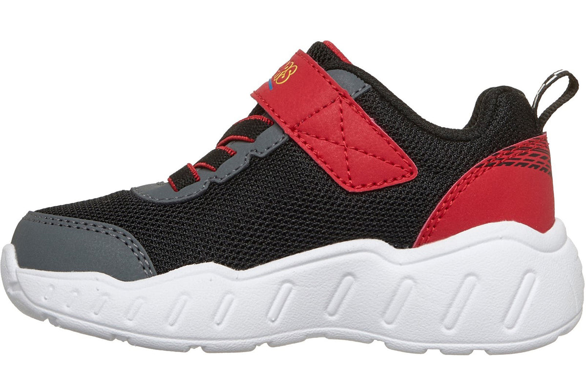 Skechers Play Scene Black/Red Boys Sports