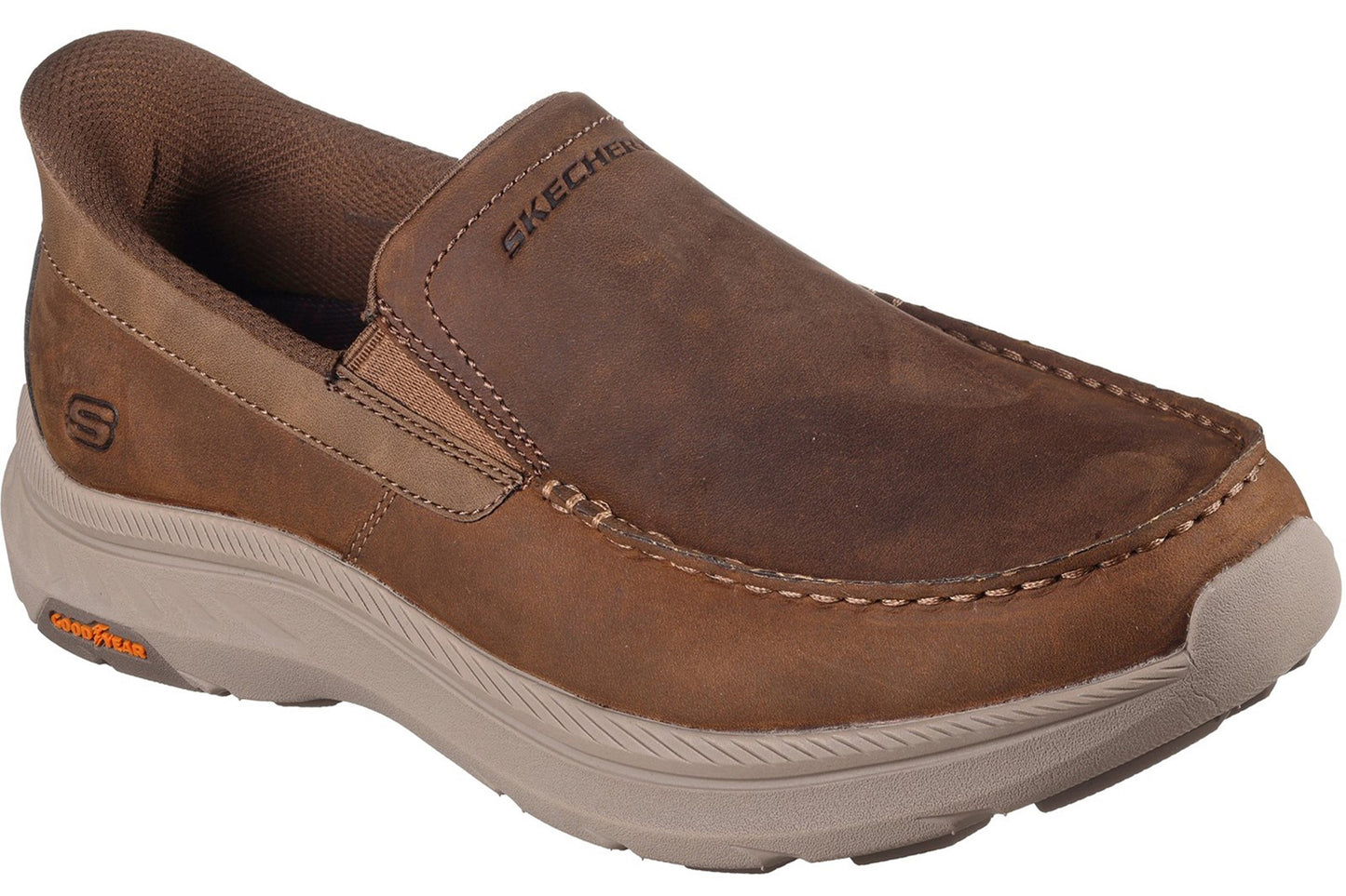 Skechers Slip-Ins Pollard Osgood Desert Leather Mens Shoes