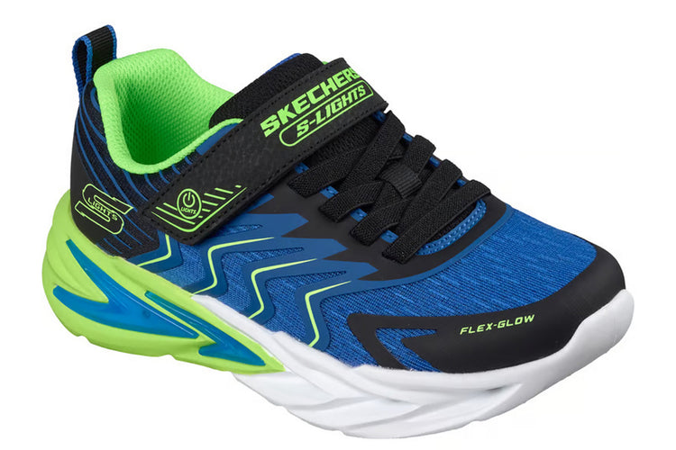 Skechers Prism Pacer Inf 400141NC Black/Blue/Lime Boys Sports