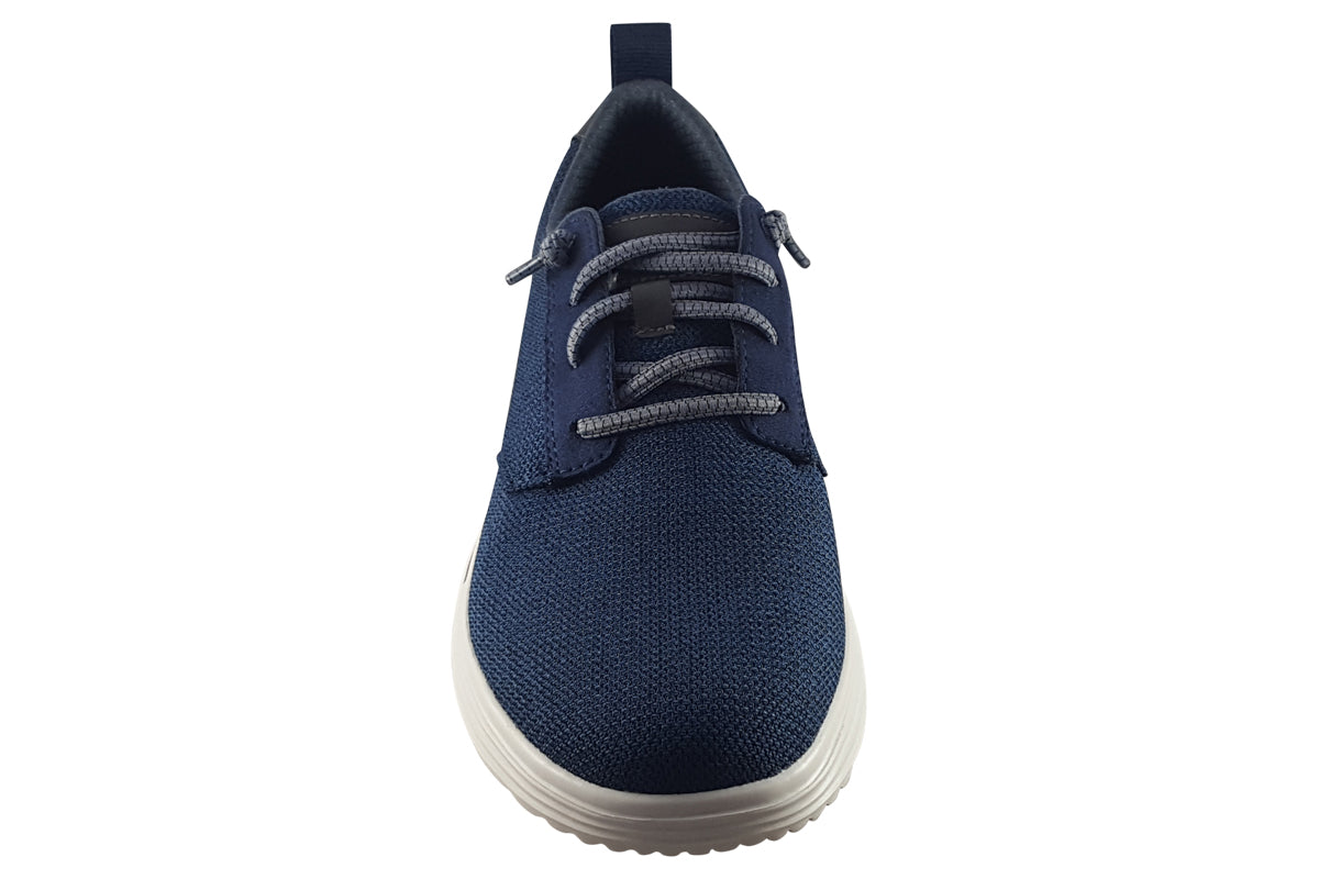 skechers proven gladwin navy shoes top