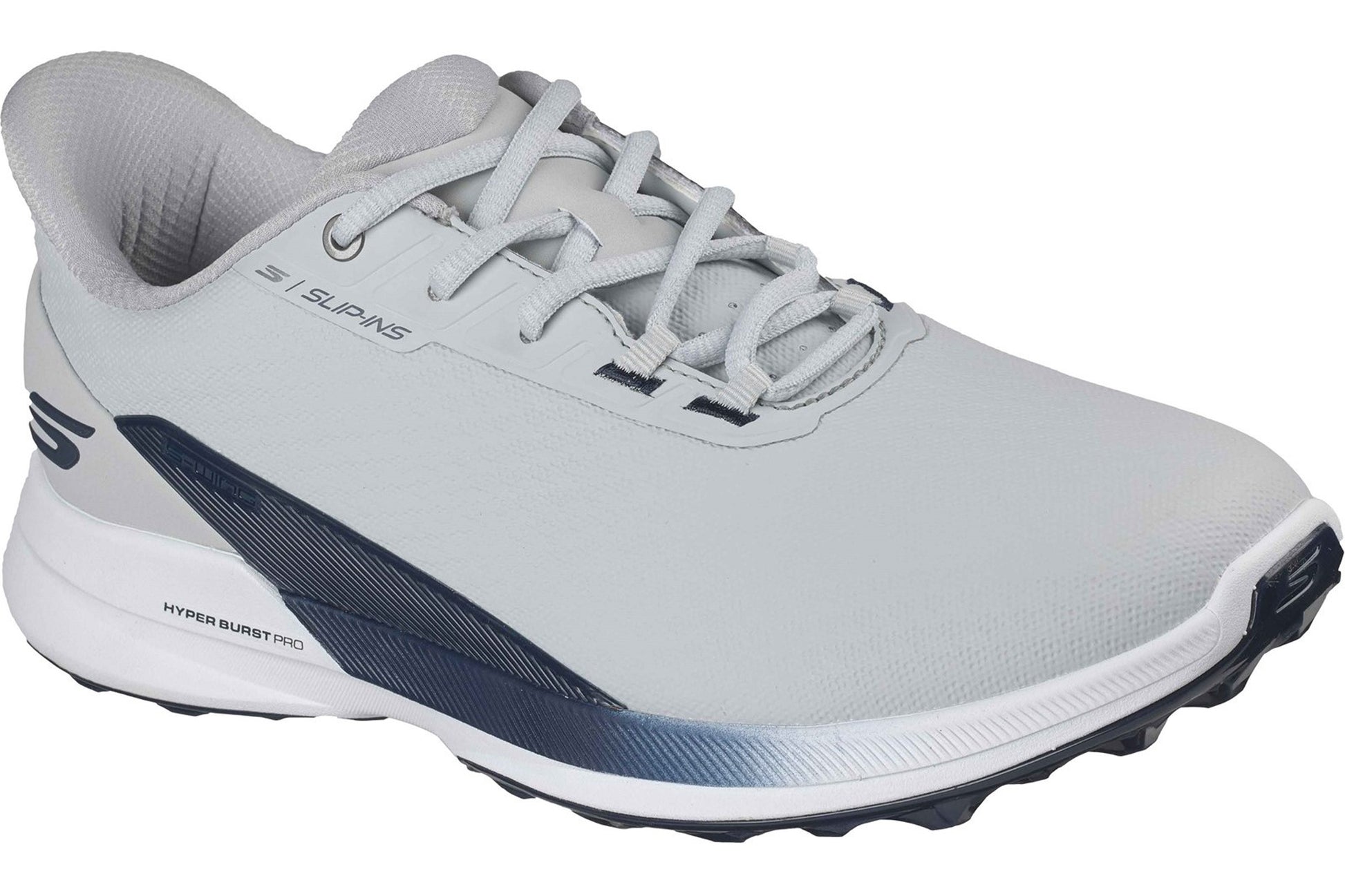 skechers-pure-slip-ins-golf-shoes-grey-navy-right-angle