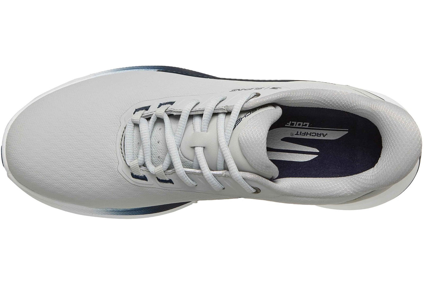 Skechers Slip-Ins Pure Grey/Navy Mens Trainers