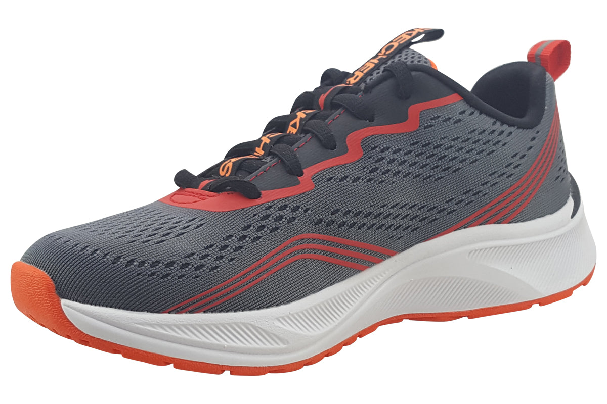 skechers push pace 403951l charcoal red trainers left