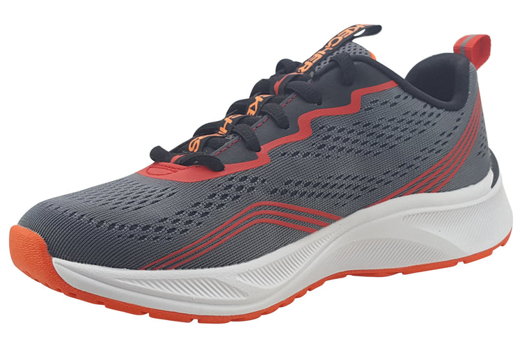 Skechers Push Pace 403951L Charcoal/Red Boys Sports