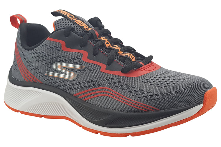 Skechers Push Pace 403951L Charcoal/Red Boys Sports