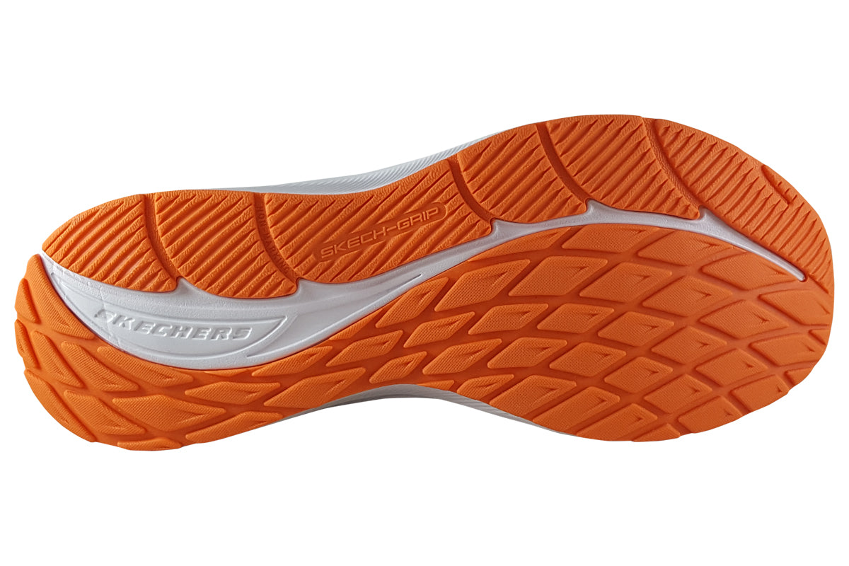 skechers push pace black multi trainers sole