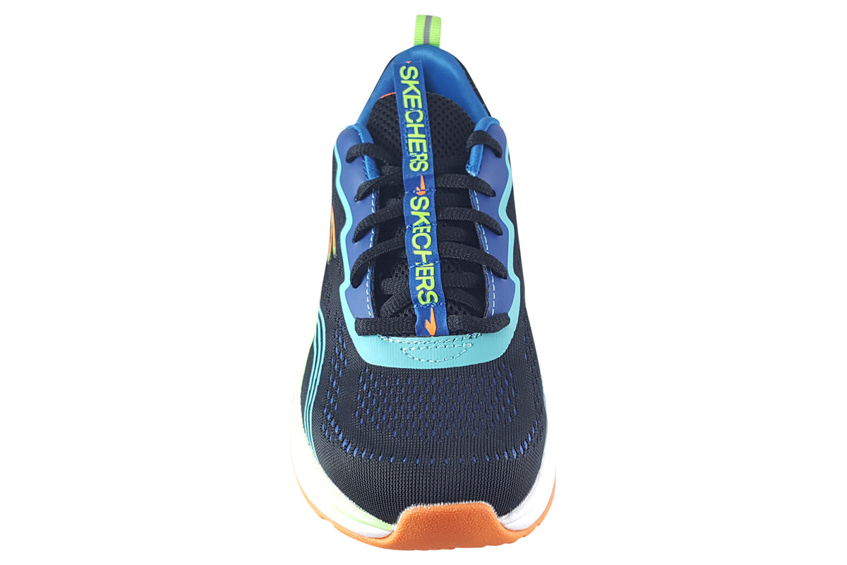 skechers push pace black multi trainers top